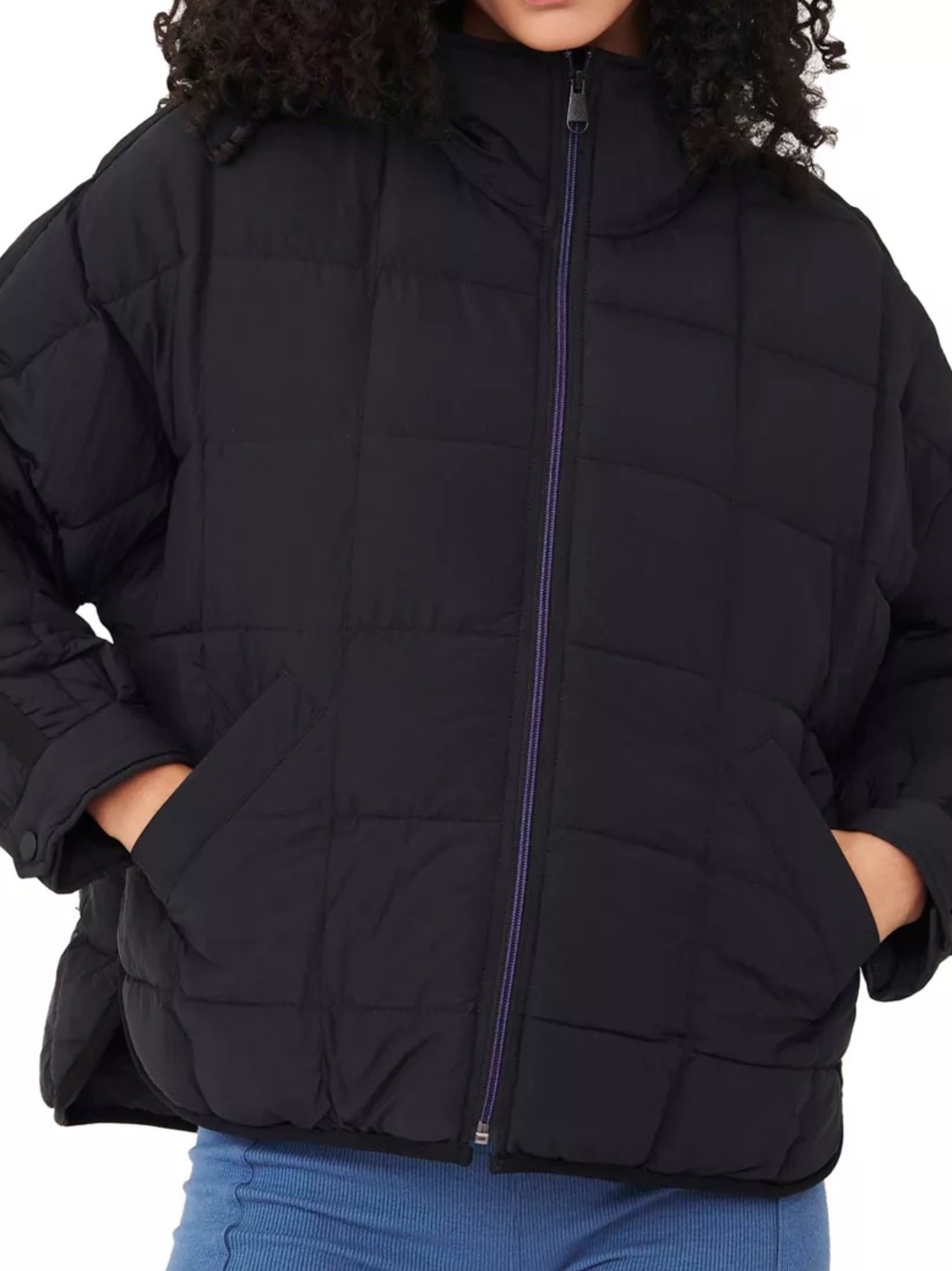 FP Movement Pippa Packable Puffer Insulated Jacket Black Small Free People
